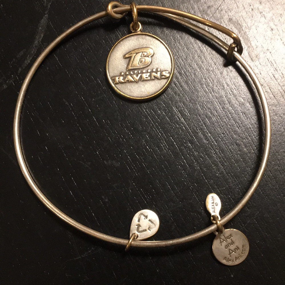 Alex and Ani NFL Baltimore Ravens bracelet.